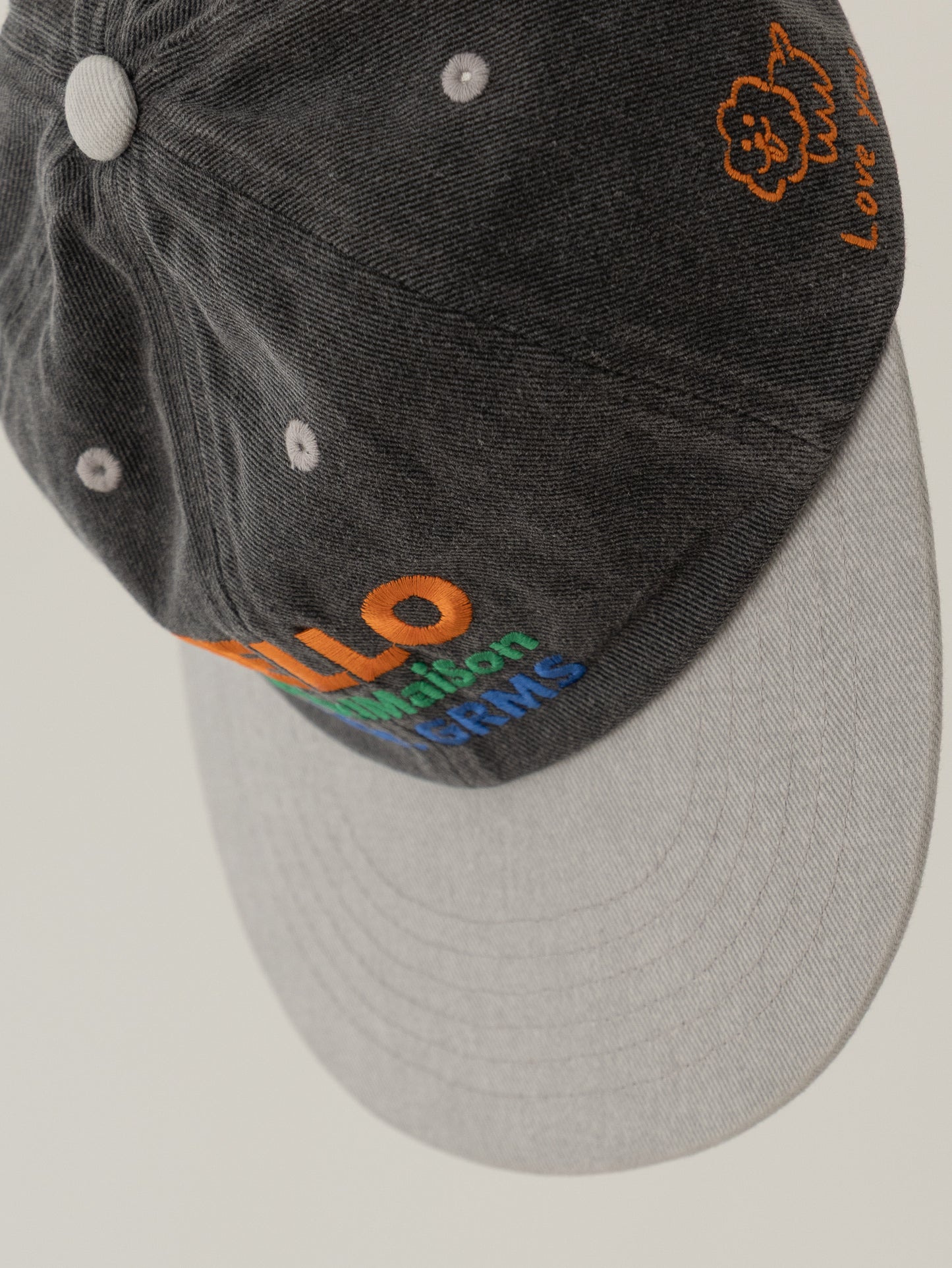 Grand Maison Washed Ball Cap - Charcoal