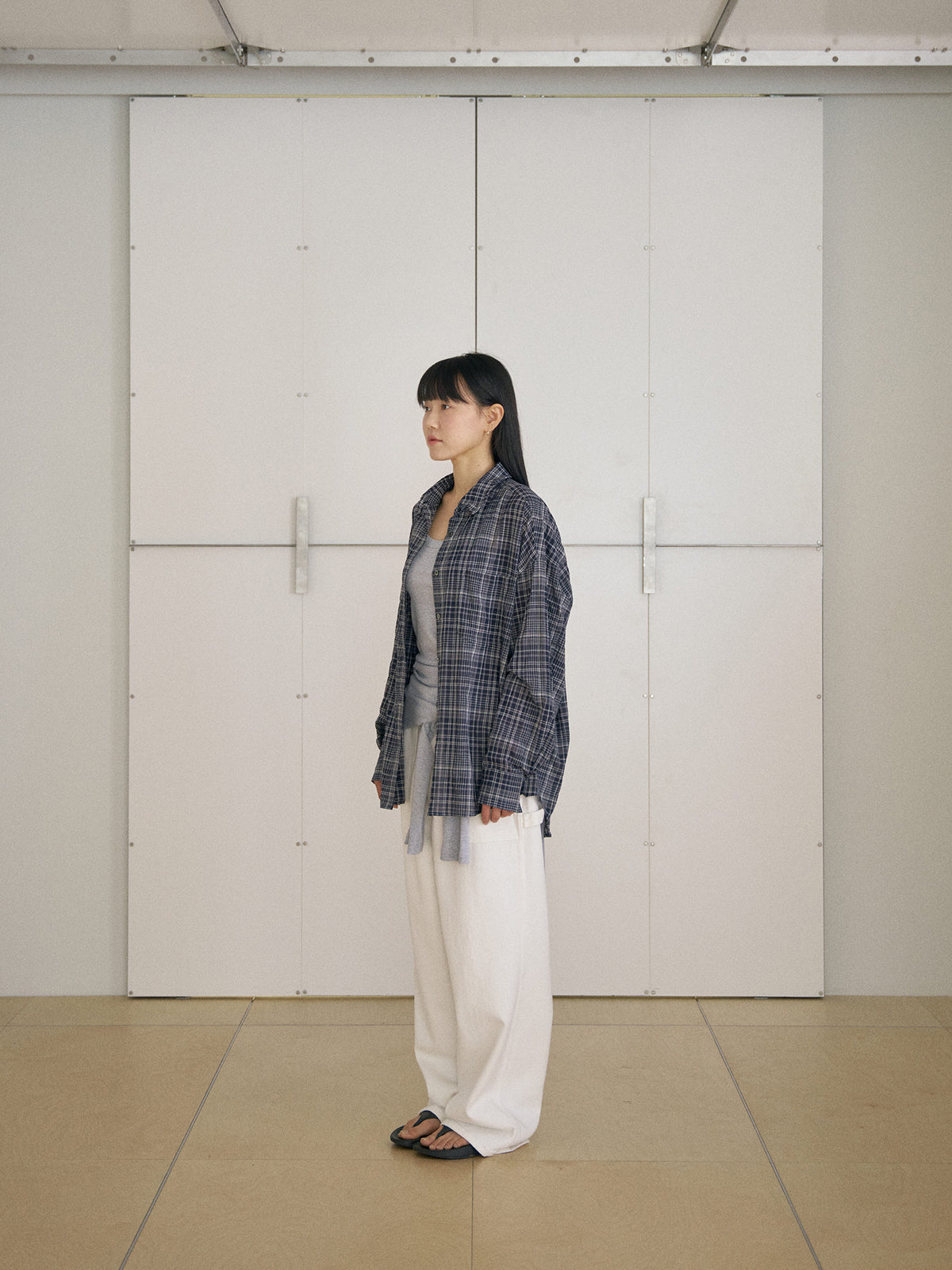 MARAN Check Wire Shirt - Navy 商品画像13/21