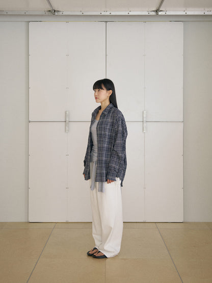 MARAN Check Wire Shirt - Navy 商品画像13/21