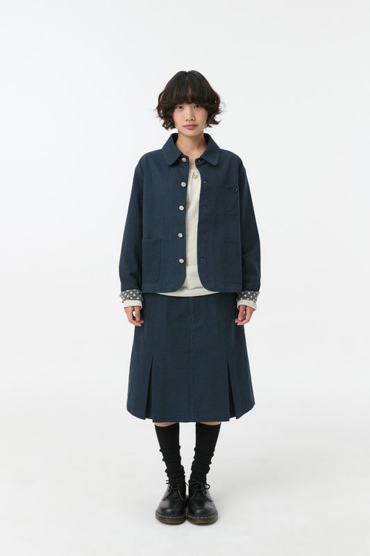 [9/16 予約配送] SHIRRING COLOR BLOCK LONG SLEEVE, FLORAL OATMEAL