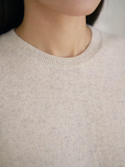 MARAN Cashmere Round Pullover - Oatmeal 商品画像15/21