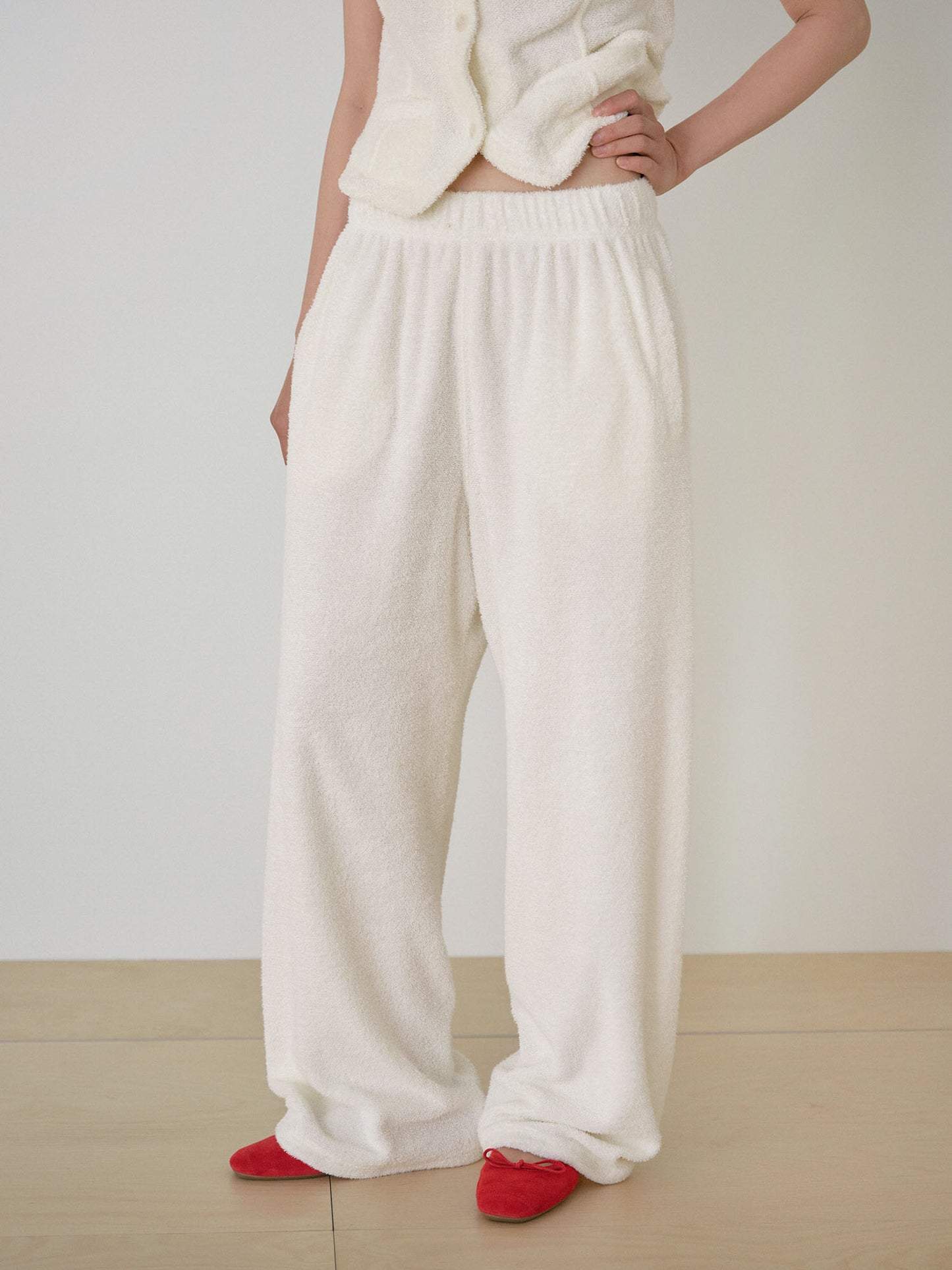 Terry Sweat Pants - Ecru