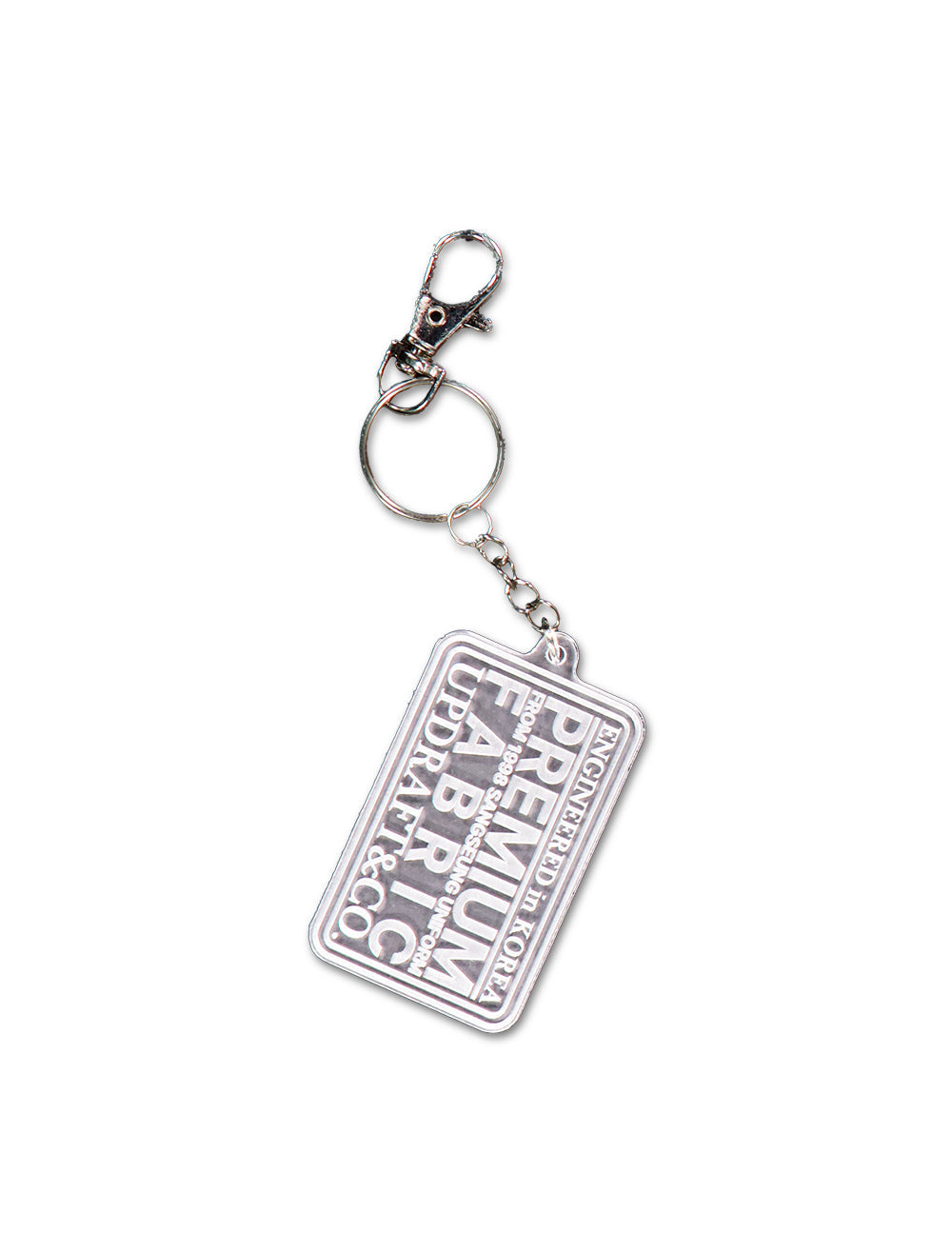 LOGO PATCH ACRYLIC PENDENT ACC MIXED -WHITE