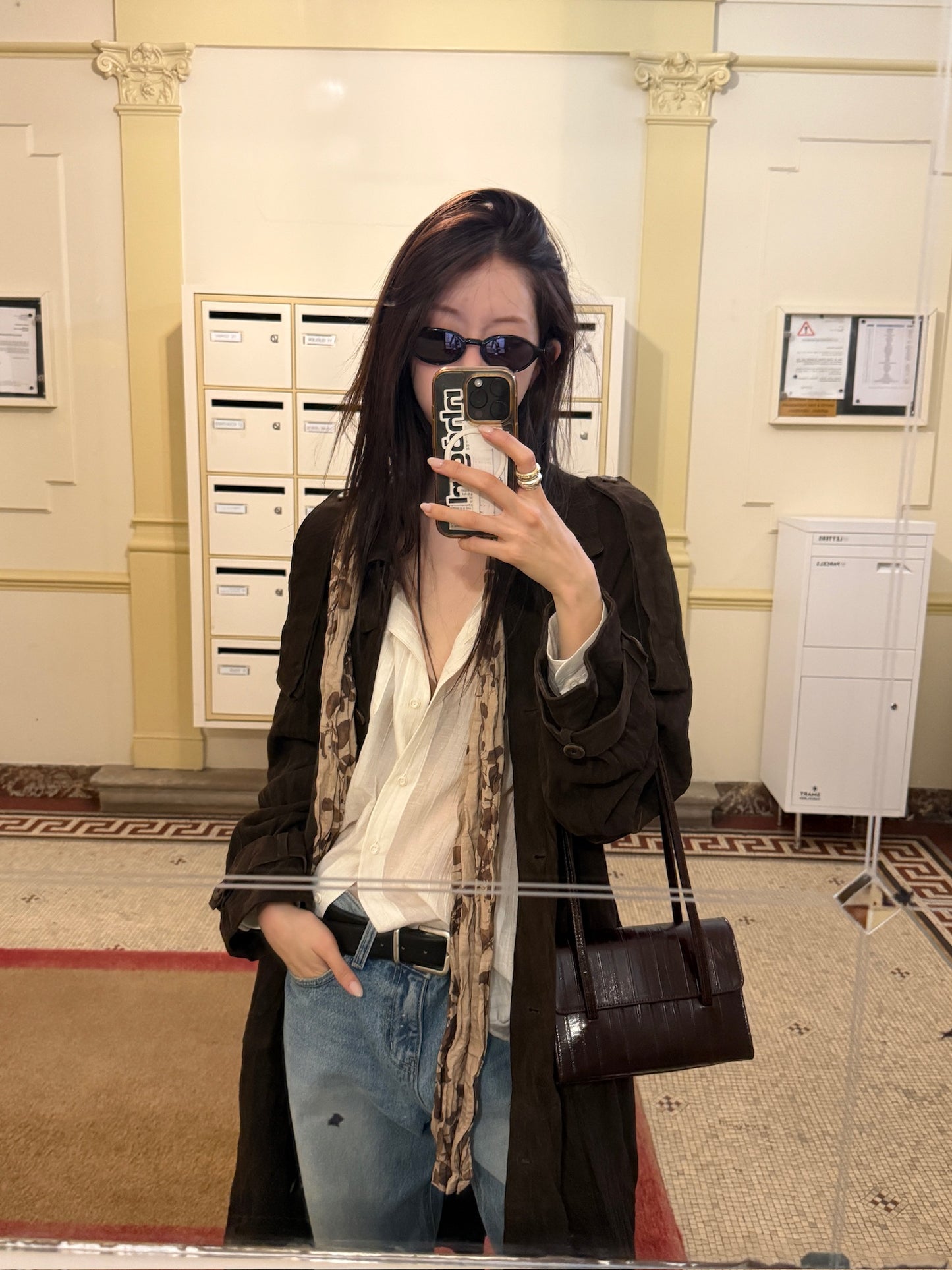 Suede Inkle Trench Coat