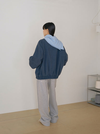Cashmere Square Scarf - Blue 12