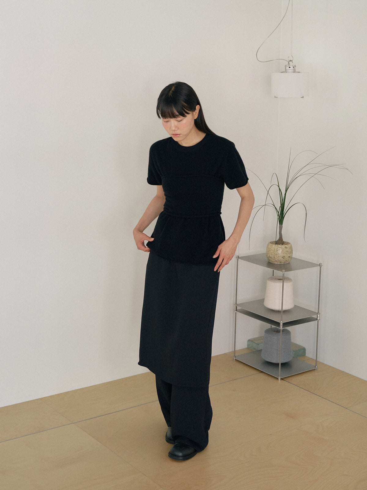 Cashmere Bustier - Black 7