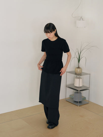 Cashmere Bustier - Black 7