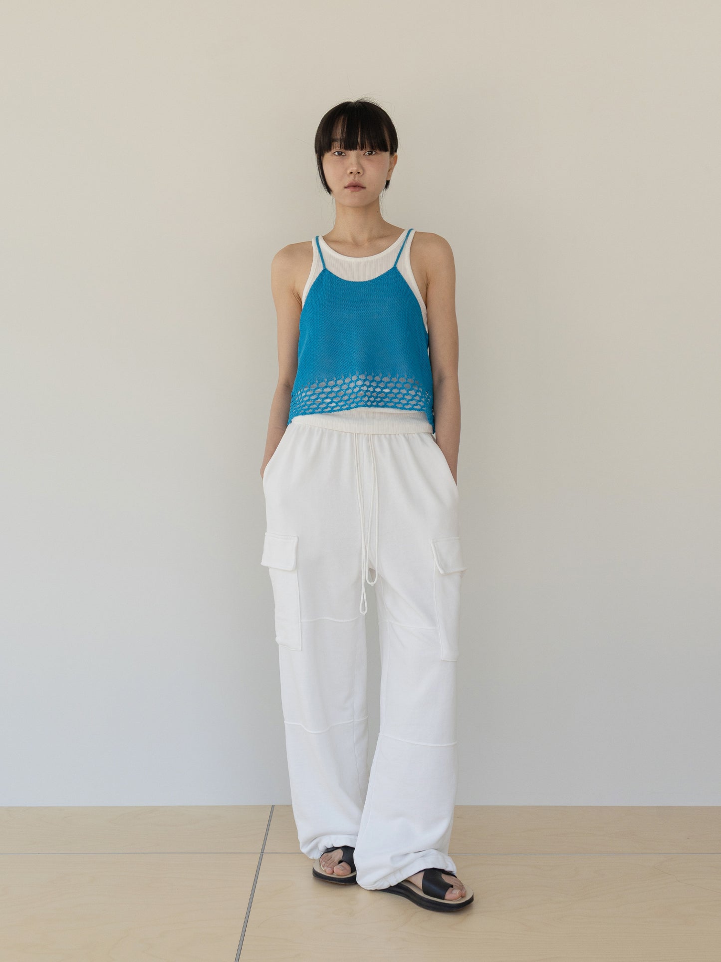 Block Sleeveless-BLUE 