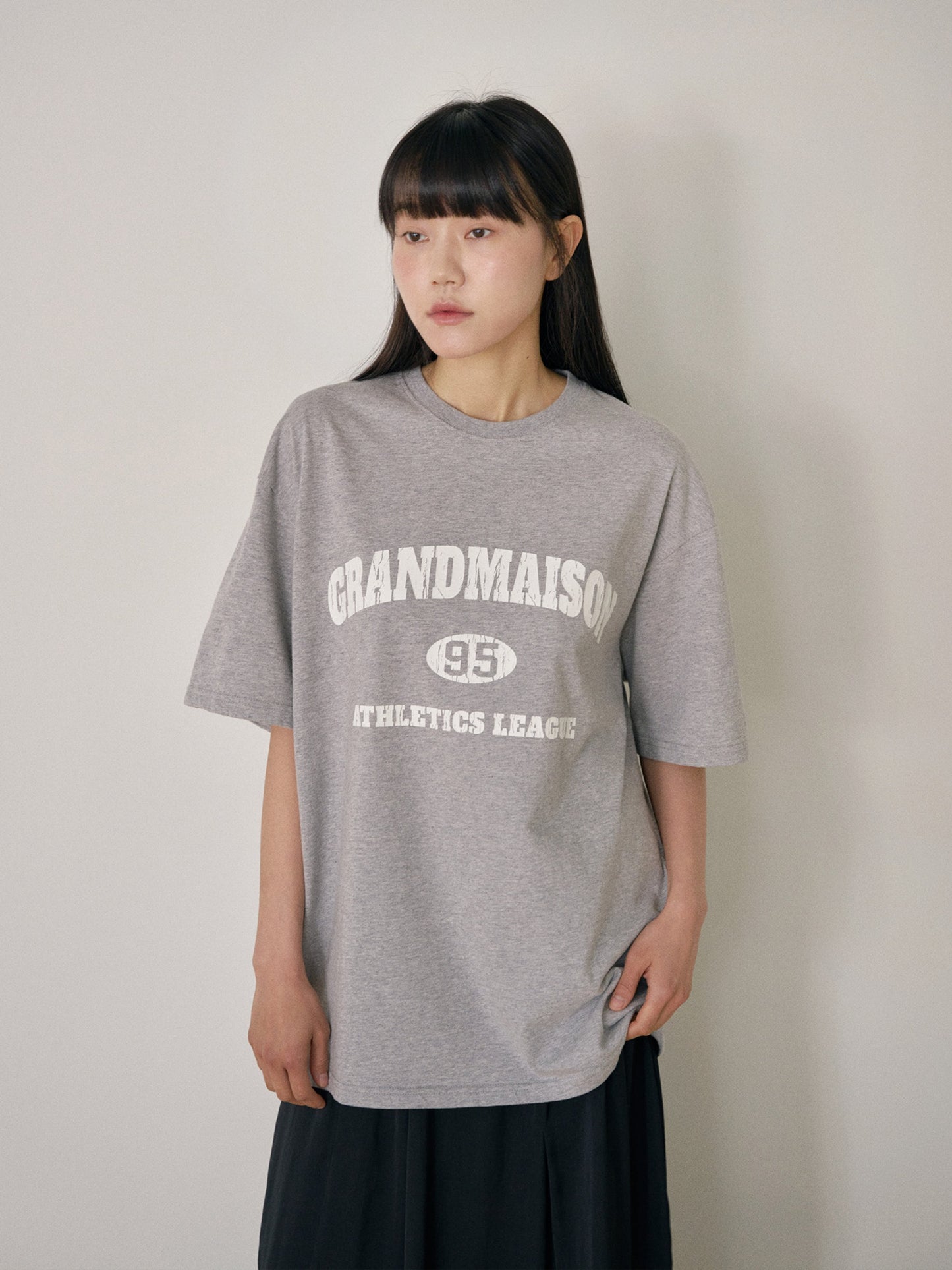 Crack Lettering Short Sleeve - Gray