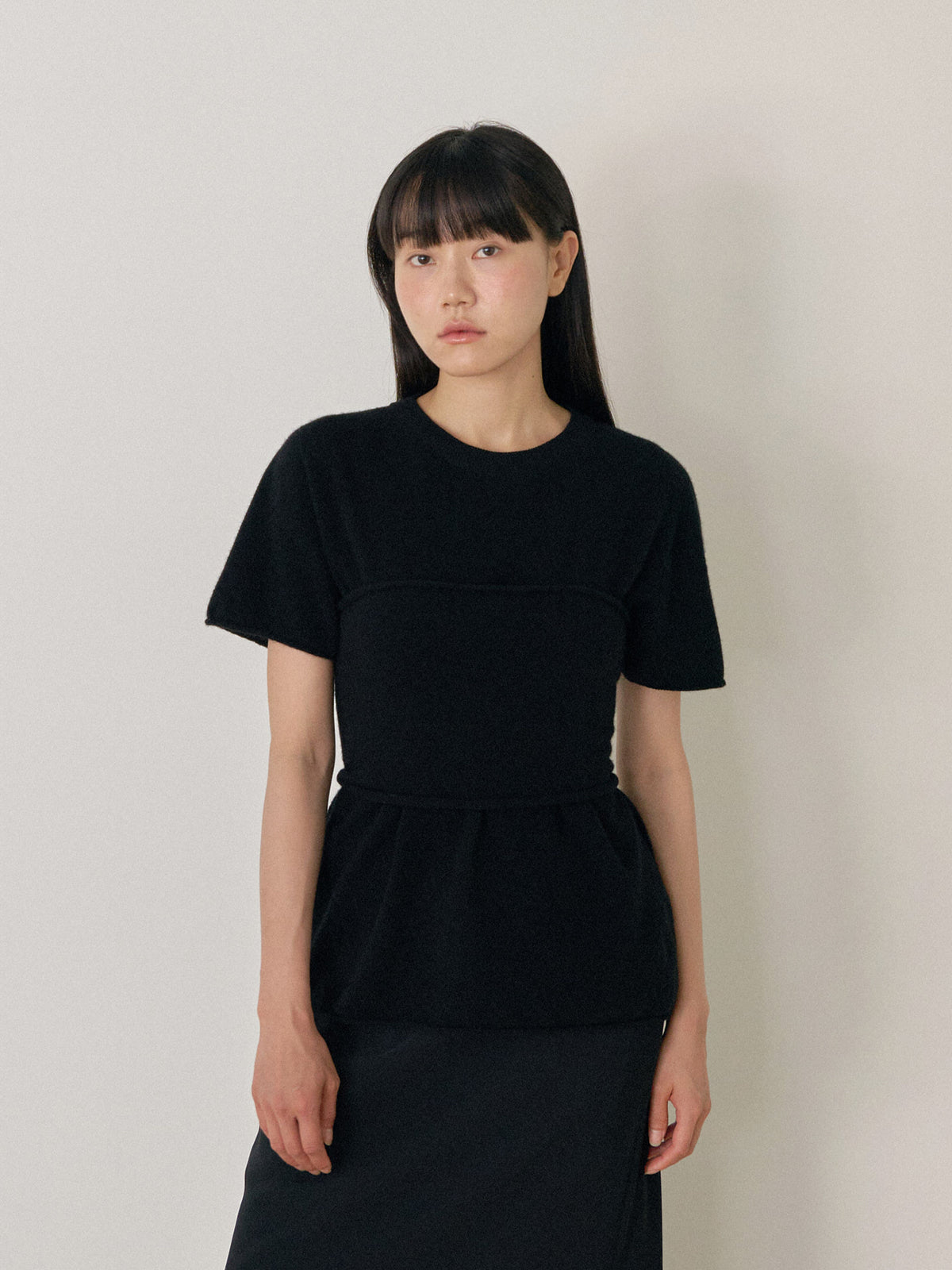 Cashmere Bustier - Black 4