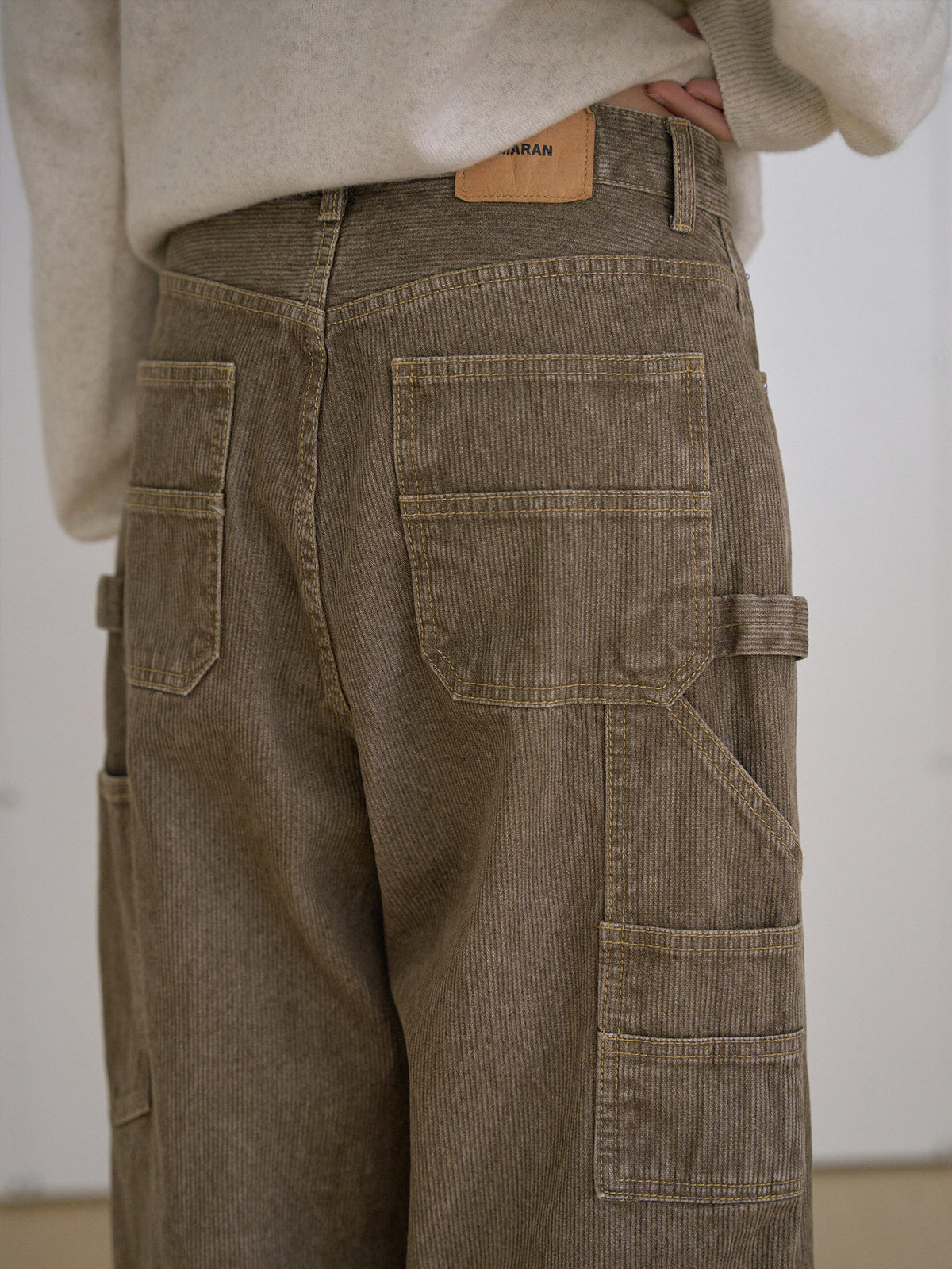 MARAN Corduroy Work Pants - Beige 商品画像13/21