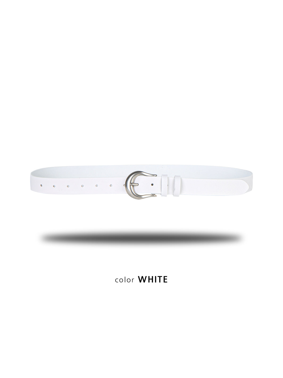 Horn Buckle Belt WHITE