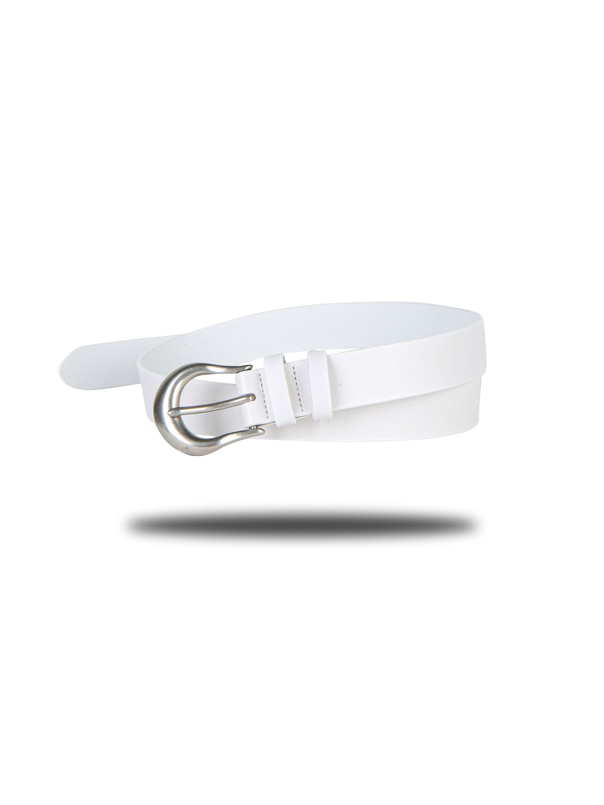 Horn Buckle Belt WHITE detail