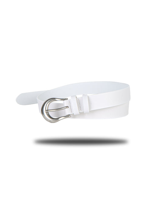 Horn Buckle Belt WHITE detail