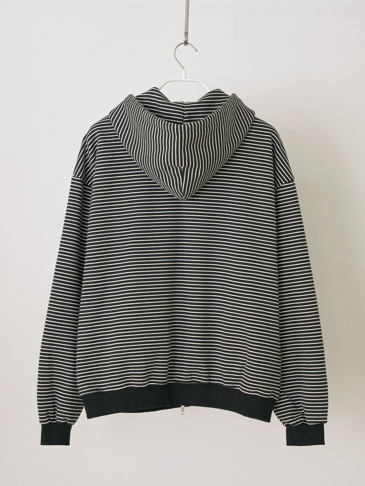 MARAN Stripe Hoodie Zip-up - Black 商品画像21/21