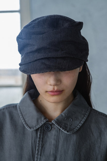VINTAGE COTTON CASQUETTE, BROWN