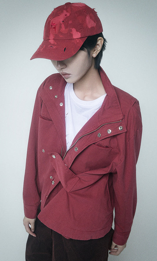 【Reculer レキュリー】Signature logo ball cap Red