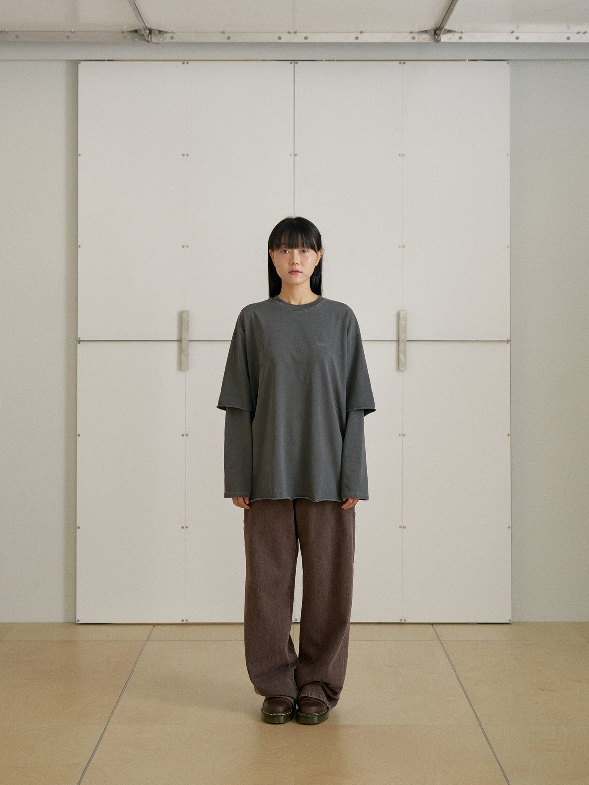 Washed Work Pants - Brown 8