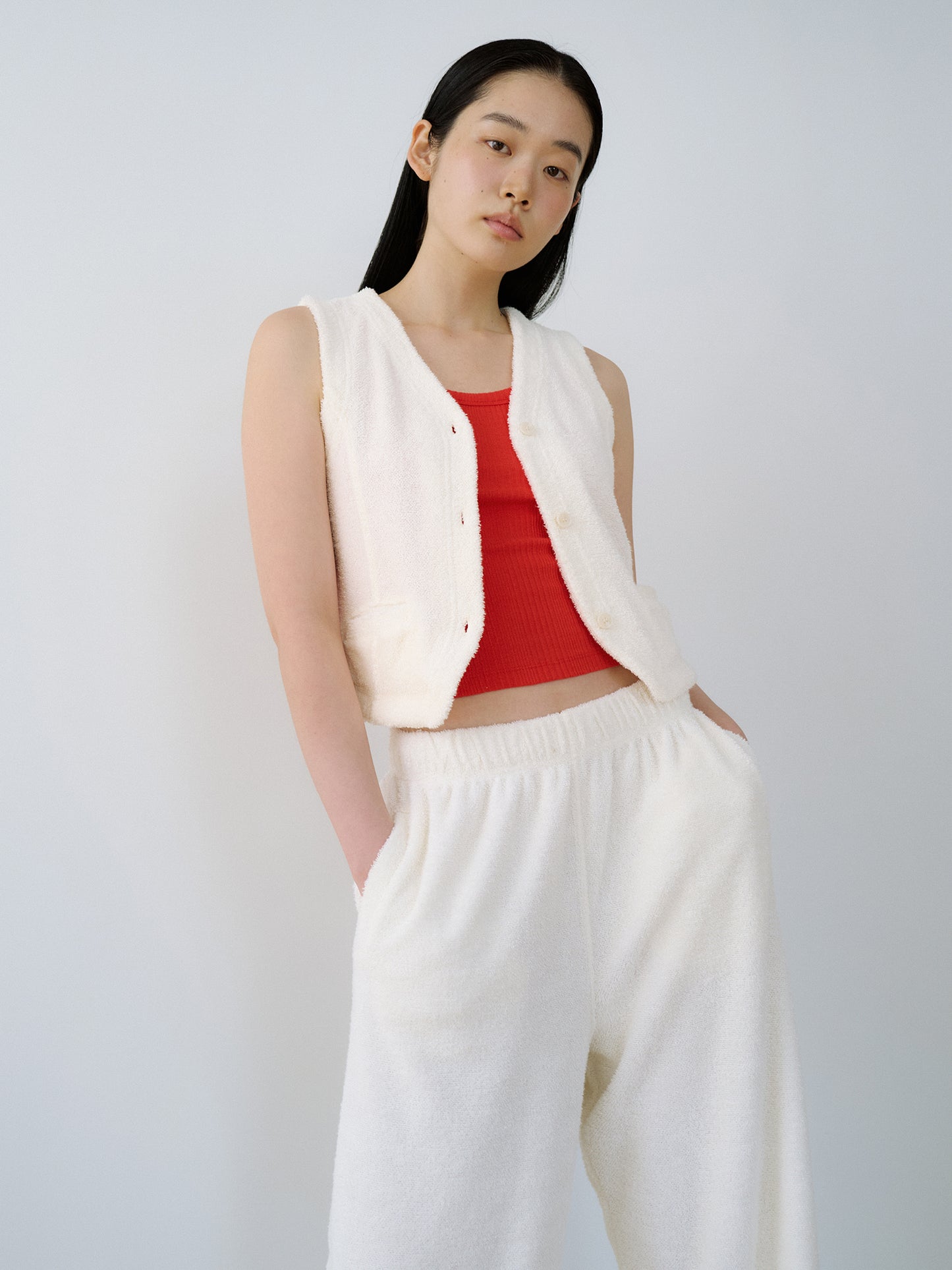 Terry Sweat Pants - Ecru