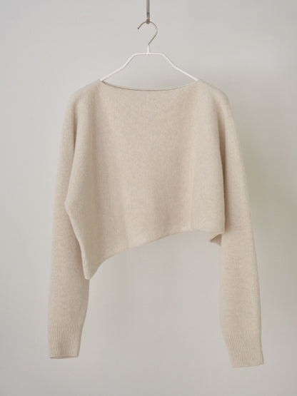 MARAN Unbalanced Boat Neck Pullover - Oatmeal 商品画像16/19