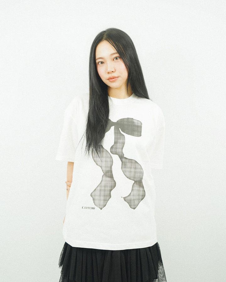 Ribbon Tee -WHITE 