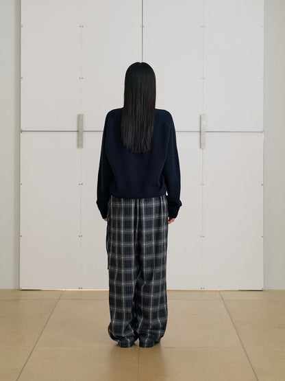 MARAN Side String Check Pants - Black 商品画像20/21