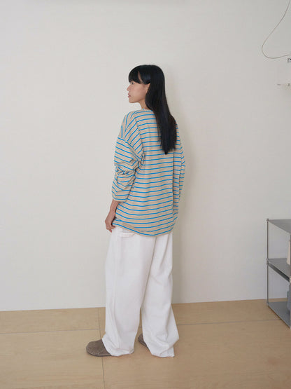 Bridge Boat Neck Long Sleeve - Beige 6