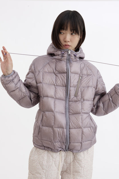 [9/28予約配送] REVERSIBLE FLORAL GRAPHIC DUCK DOWN, LIGHT PURPLE
