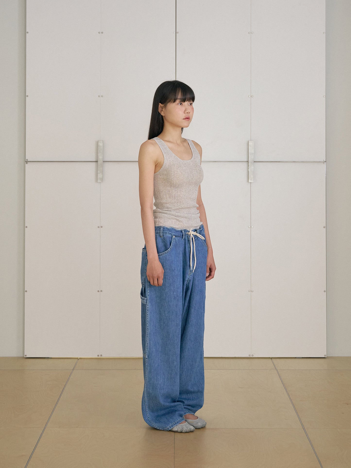 Multi Rib Sleeveless - Gray