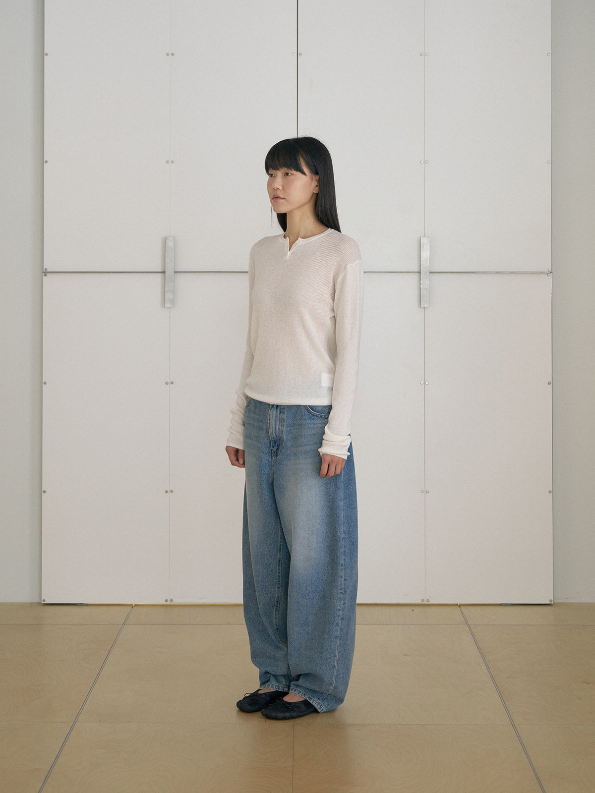 MARAN Henley Neck Pullover - Ivory 商品画像15/21