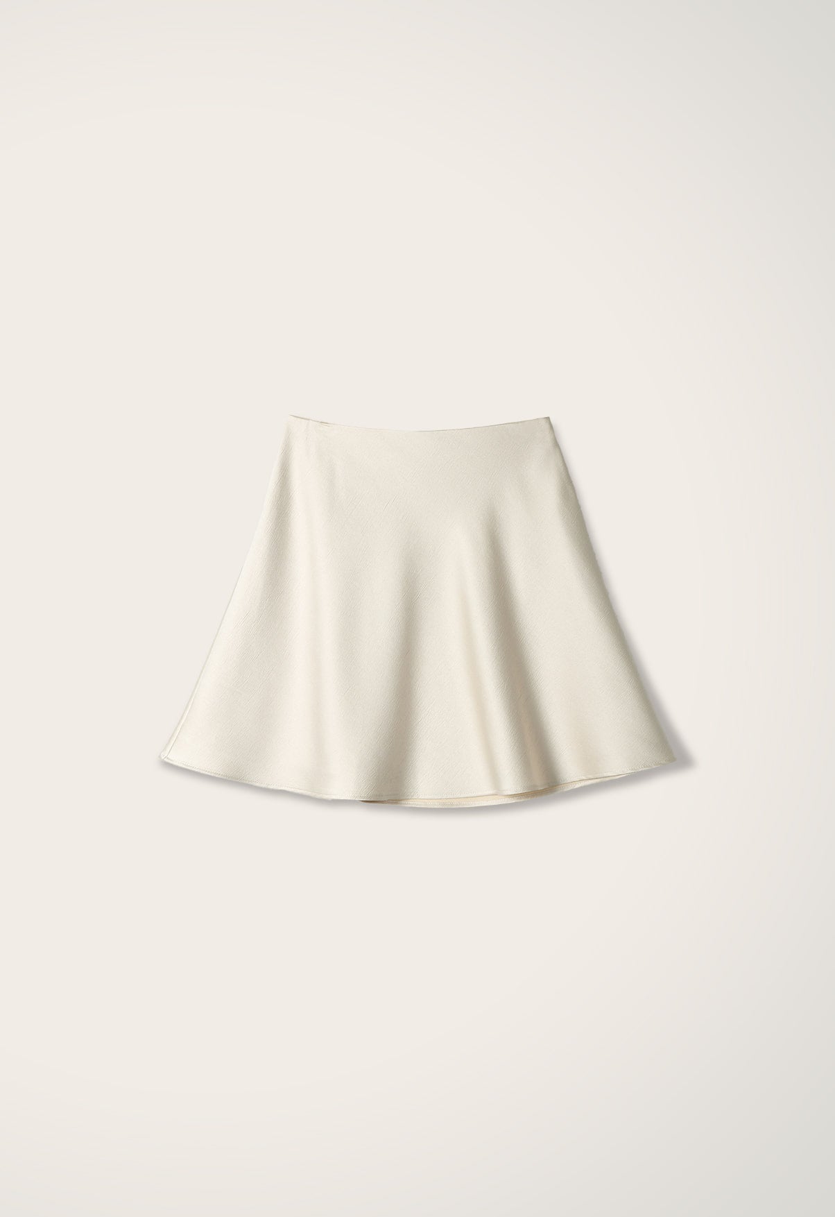 Luna Satin Creased Skirt YELLOW