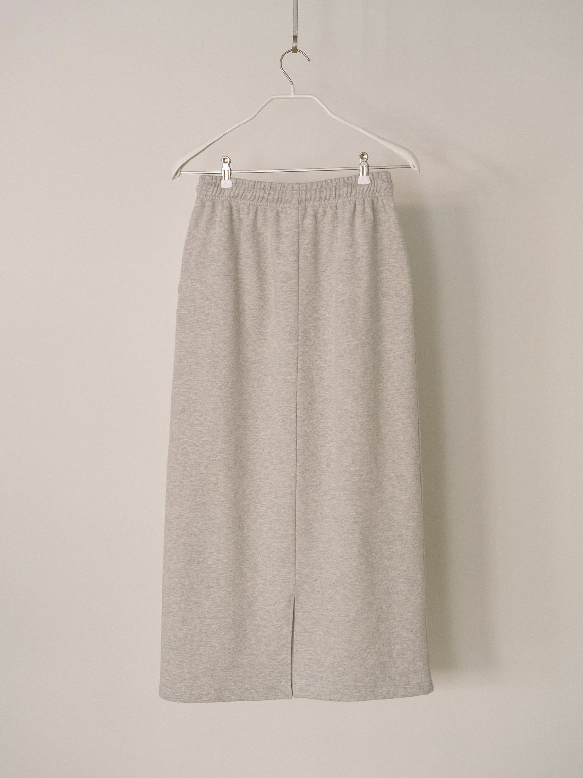 MARAN Center Slit Sweat Skirt - Light Gray 商品画像17/17