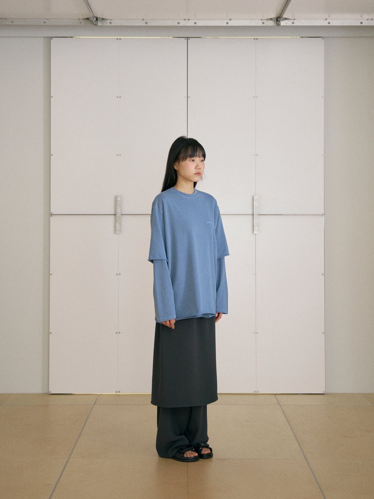 Pigment Layered Long Sleeve - Blue