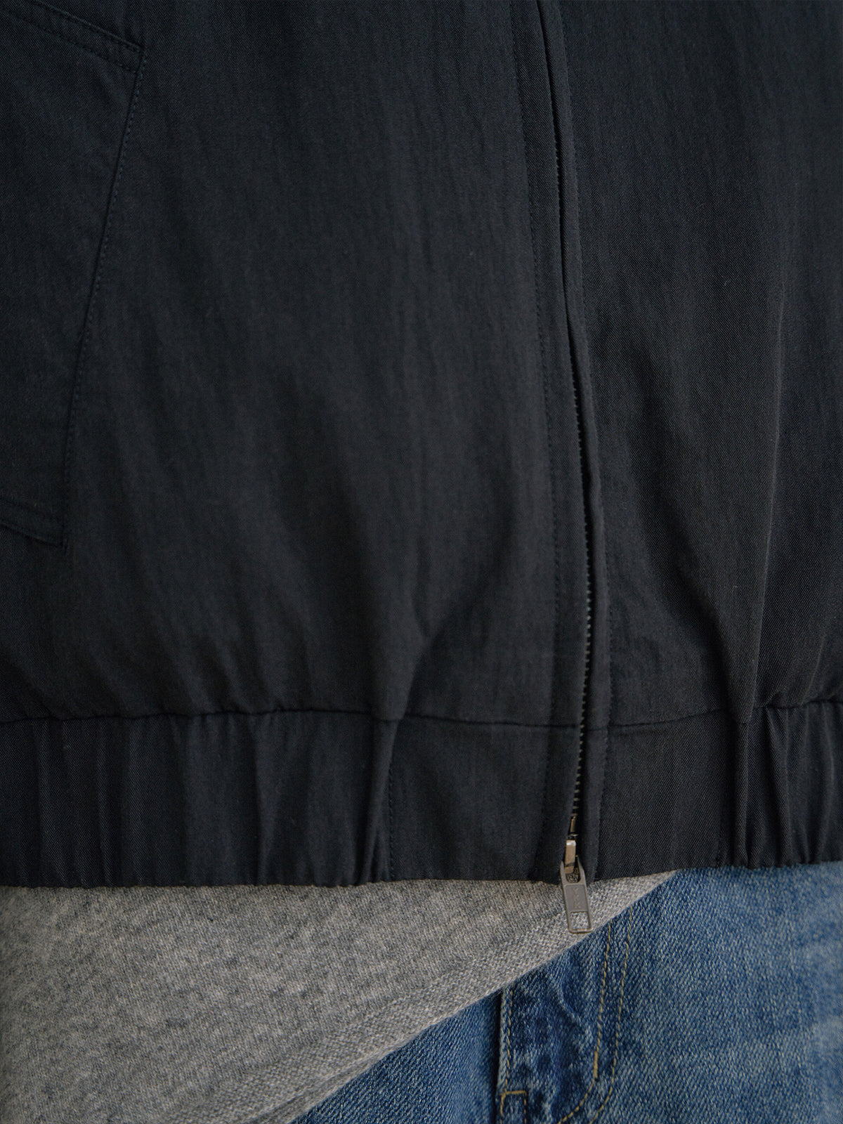 MARAN Washed Gabardine Blouson - Black 商品画像19/21