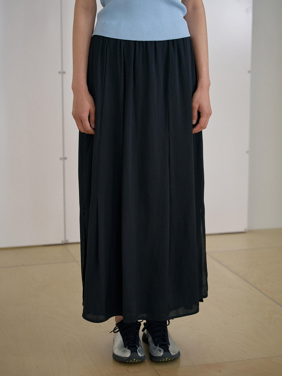 Layered Wrap Pants - Black 8