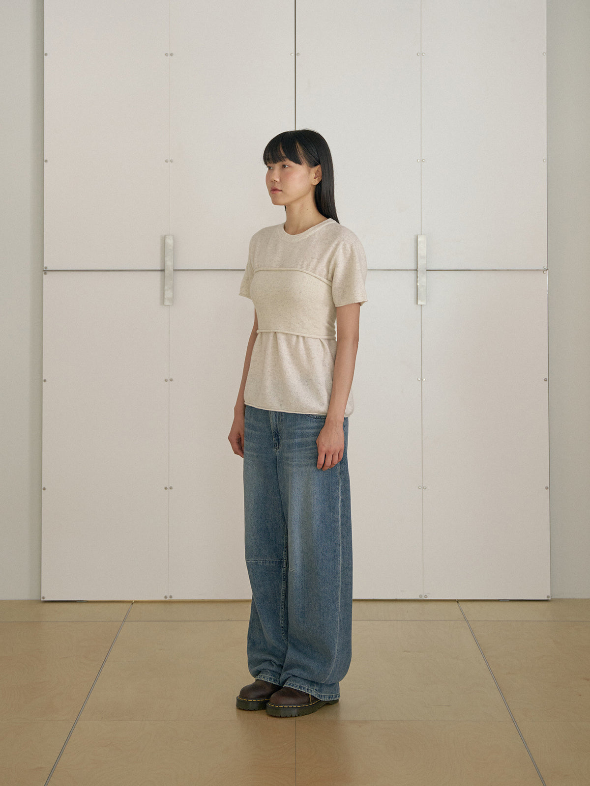 MARAN Curved Denim Pants - Indigo 商品画像19/21