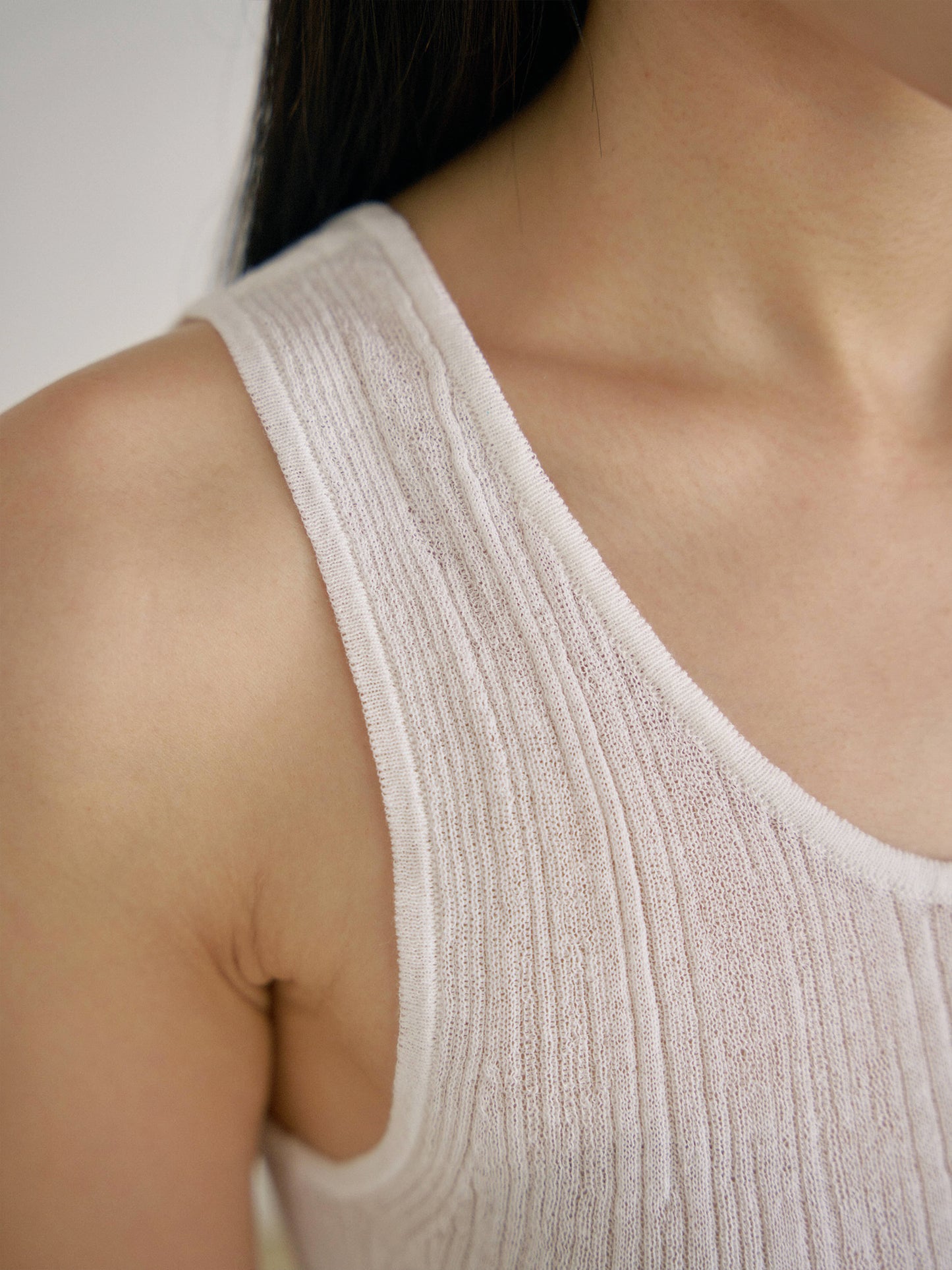 Multi Rib Sleeveless - Ivory