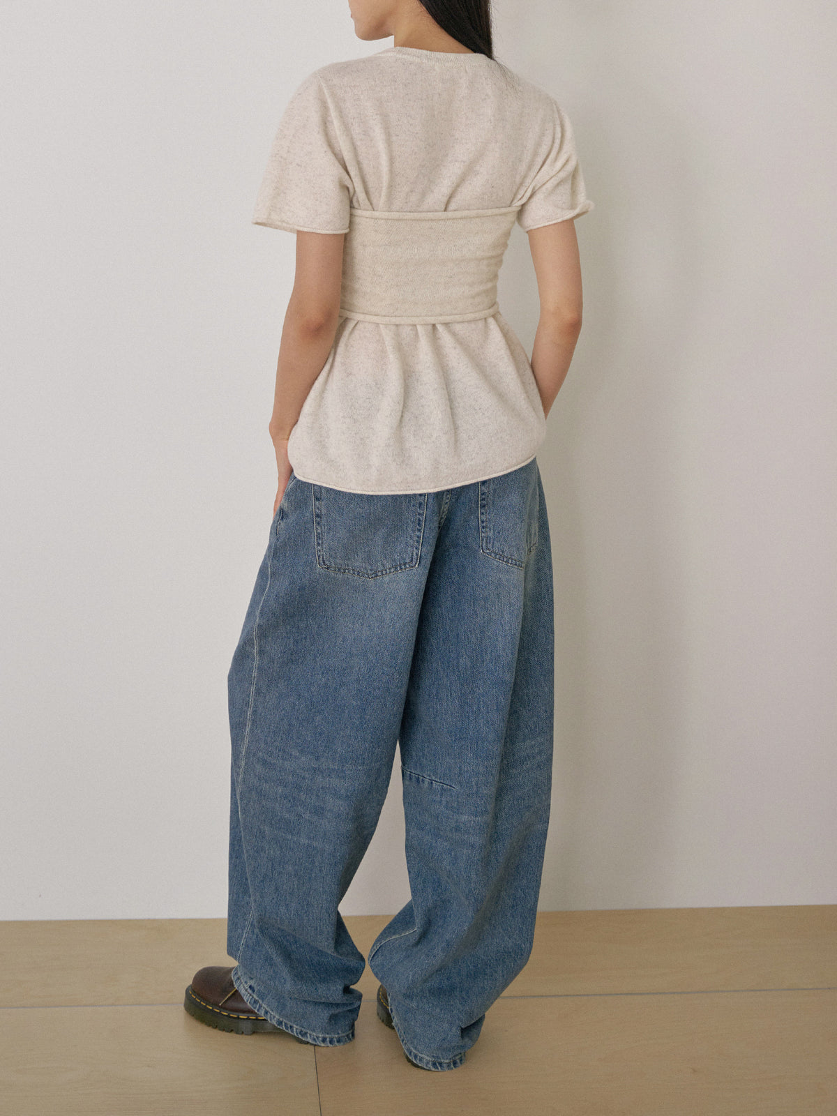 Cashmere Bustier - Oatmeal 4