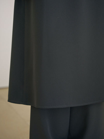 Skirt Overlay Pants - Charcoal 11
