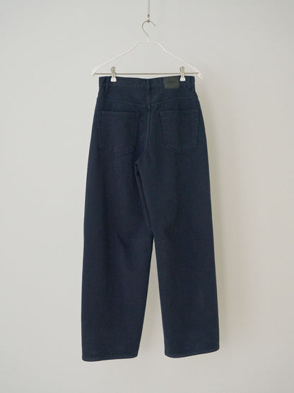 MARAN Cotton Twill Curved Pants - Navy 商品画像13/21
