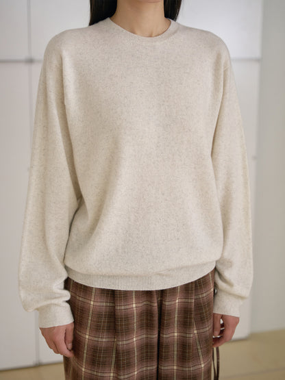 MARAN Cashmere Round Pullover - Oatmeal 商品画像14/21