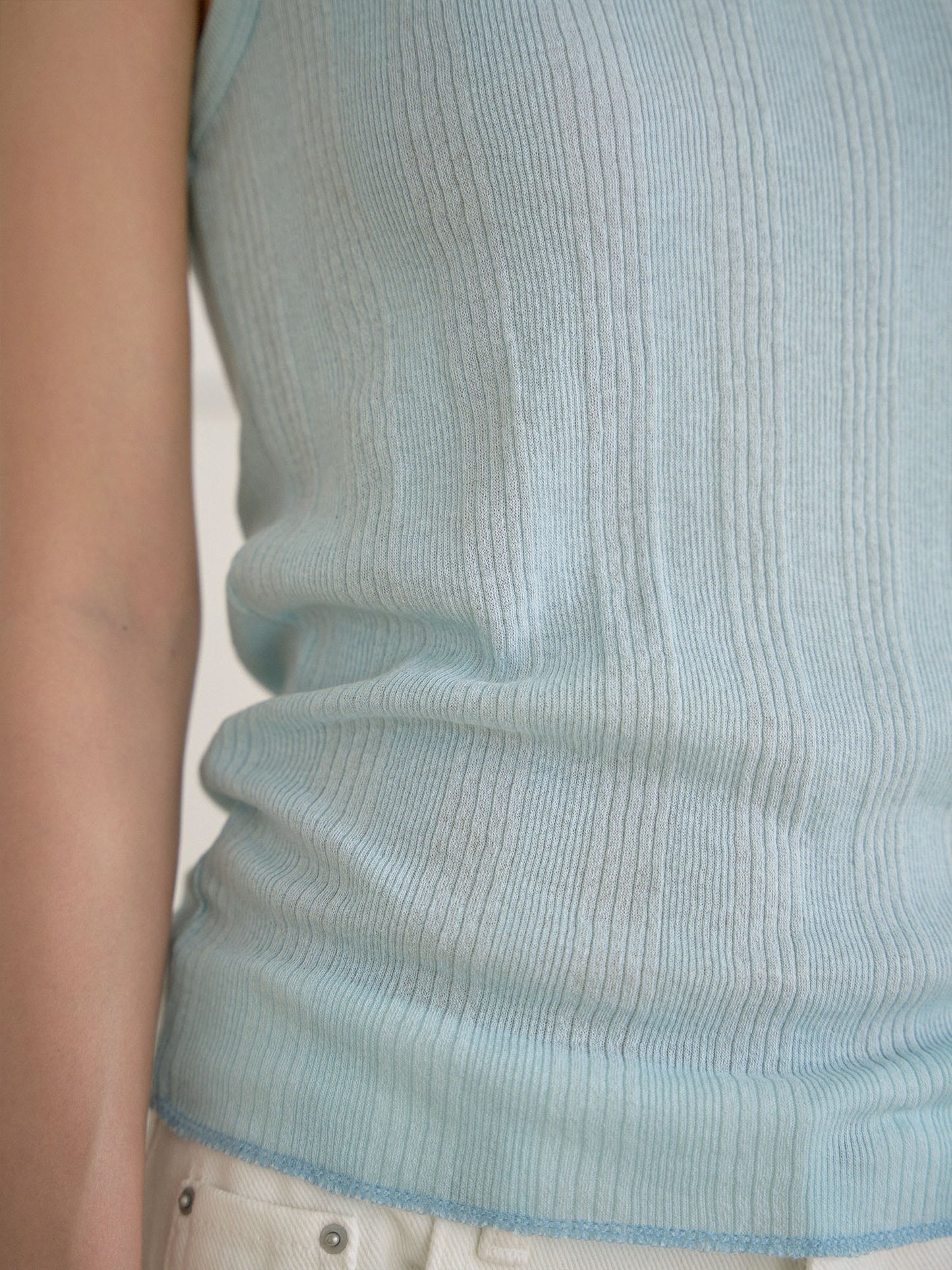 Summer V-neck Sleeveless - Blue