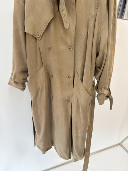 Eyelet Trench Coat
