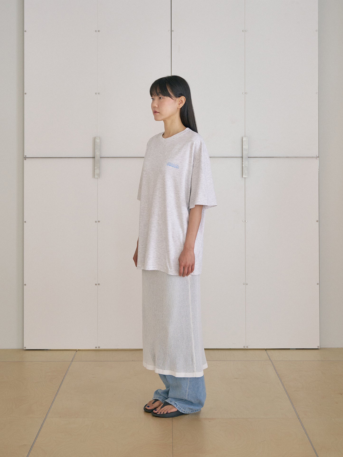 Granma Printing Short Sleeve - Light Gray