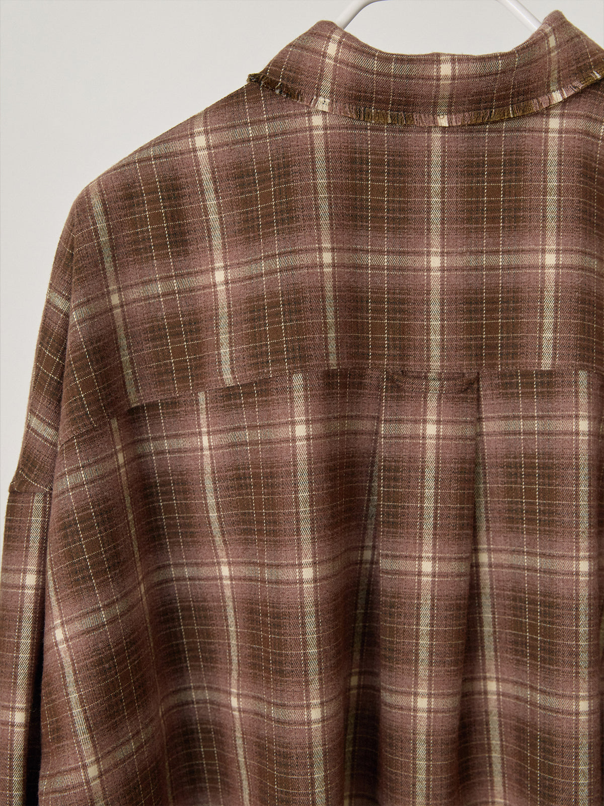 Fringe Check Shirt - Brown 8