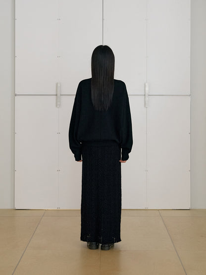 MARAN Ray Zip-up Cardigan - Black 商品画像16/21
