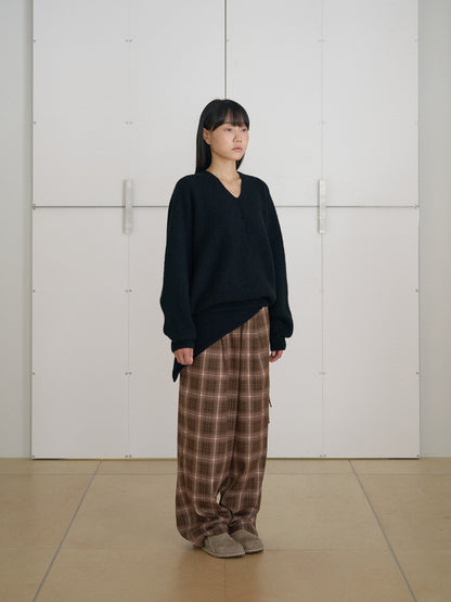 MARAN Cashmere Square Scarf - Black 商品画像13/17