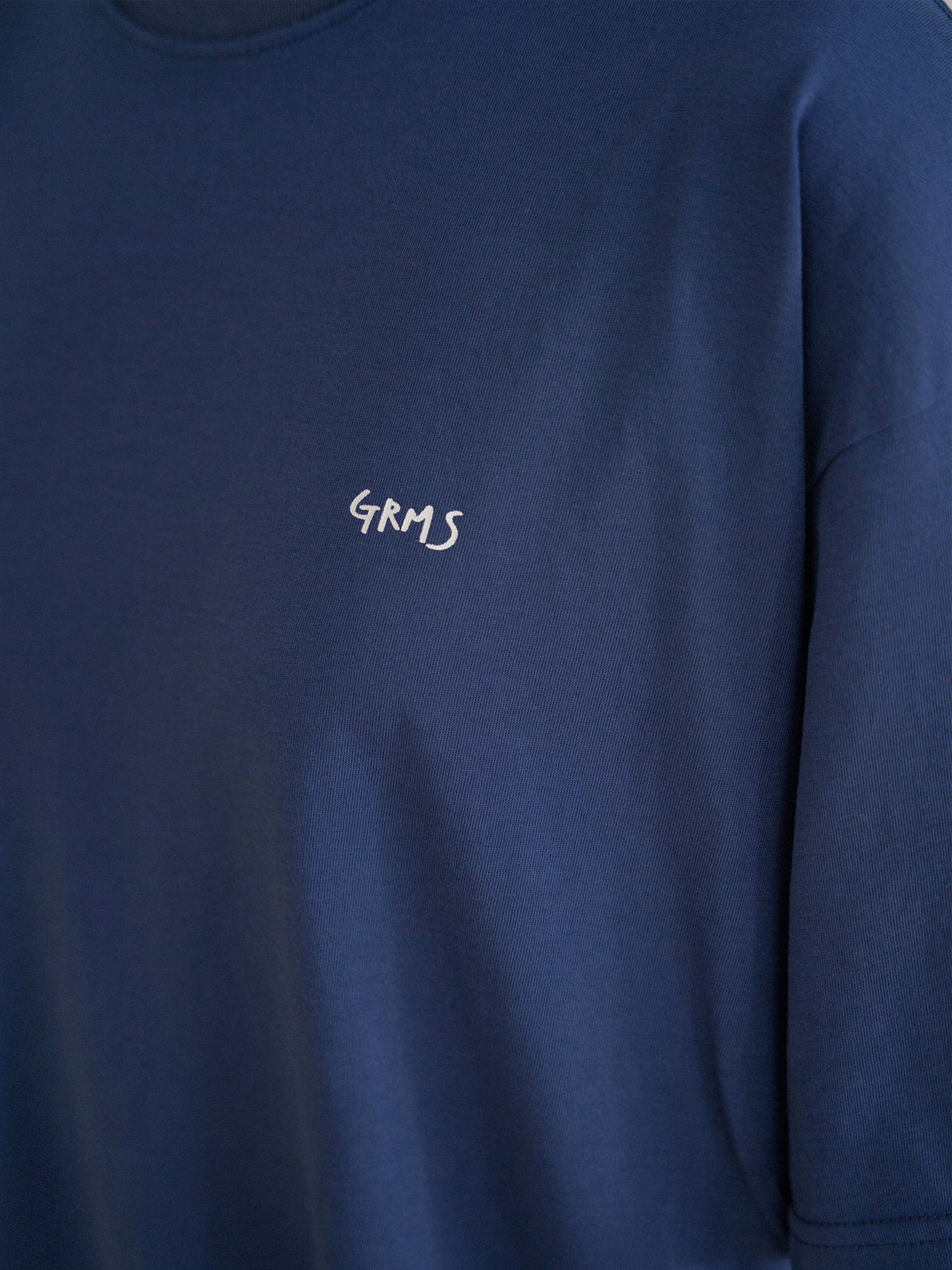 Dot Printing Short Sleeve - Navy