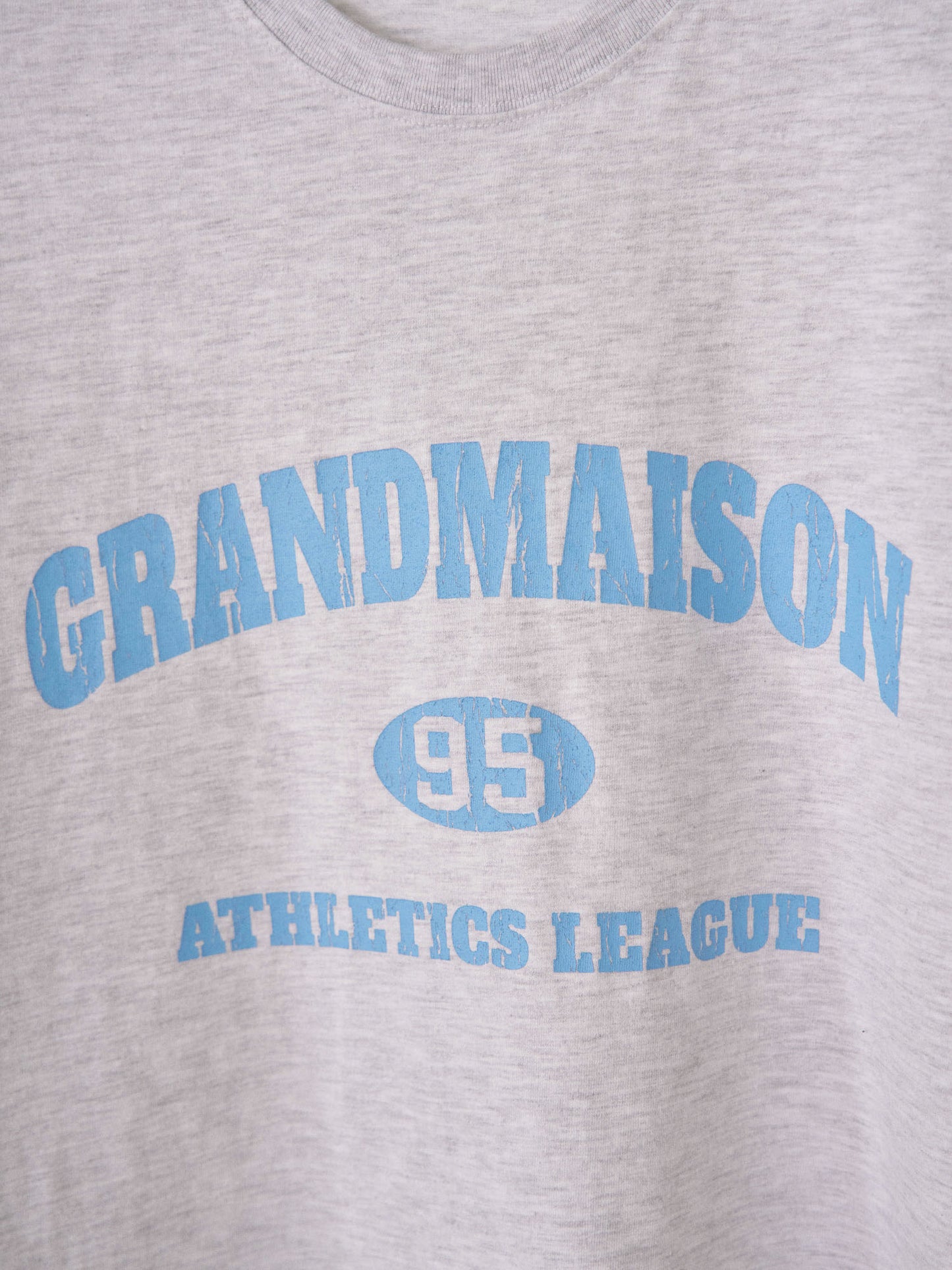 Crack Lettering Short Sleeve - Light Gray