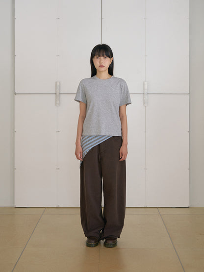MARAN Stripe Square Scarf - Blue 商品画像18/21